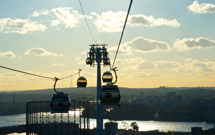 Choose a boat to Greenwich and then enjoy Emirates Airline