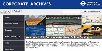Online catalogue screenshot